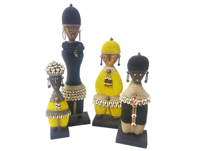 Black and Yellow Namji Doll Story (4 Piece set)